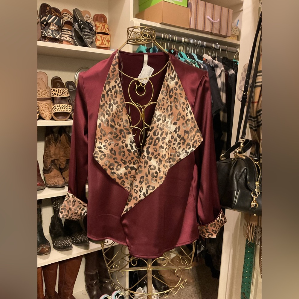 Satin cardigan